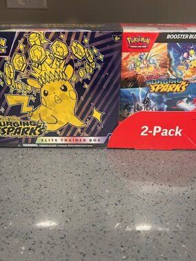 Pokémon Scarlet & Violet Prismatic Evolutions and Surging Sparks Costco Bundle